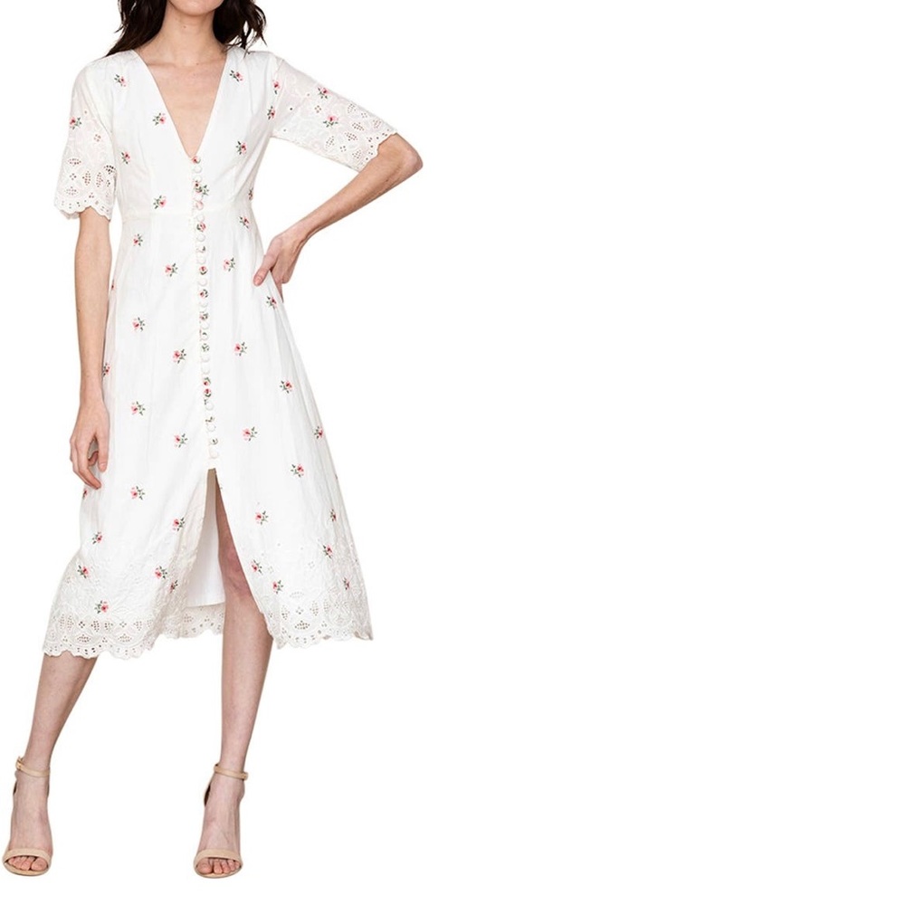 Yumi Kim Province Floral Midi Dress